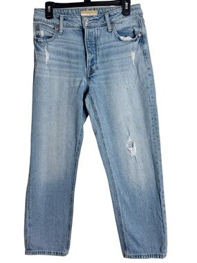 Goldie Blues Cheeky Taper Ankle Hi rise Original Fit Light Distressed Jeans sz 8